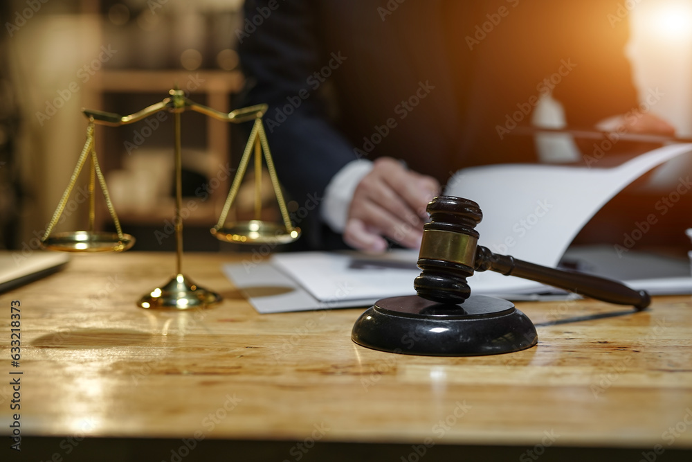 Lawyers having Concepts of Legal services at the law office work Legal advice online on computer labor law Lawyers having Concepts of Legal services at the law office work Legal advice online on computer labor law