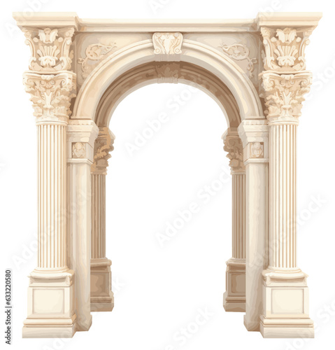 Classic arch with columns