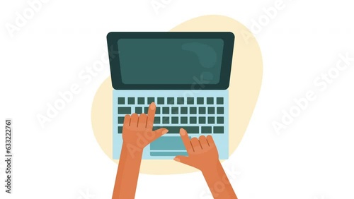 laptop computer portable device animation