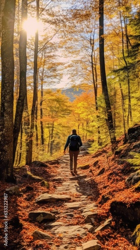 walking in the autumn forest © Daunhijauxx