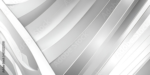 Grey white abstract background shine and layer element for presentation design. Suit for business, corporate, institution, party, festive, seminar, and talks.