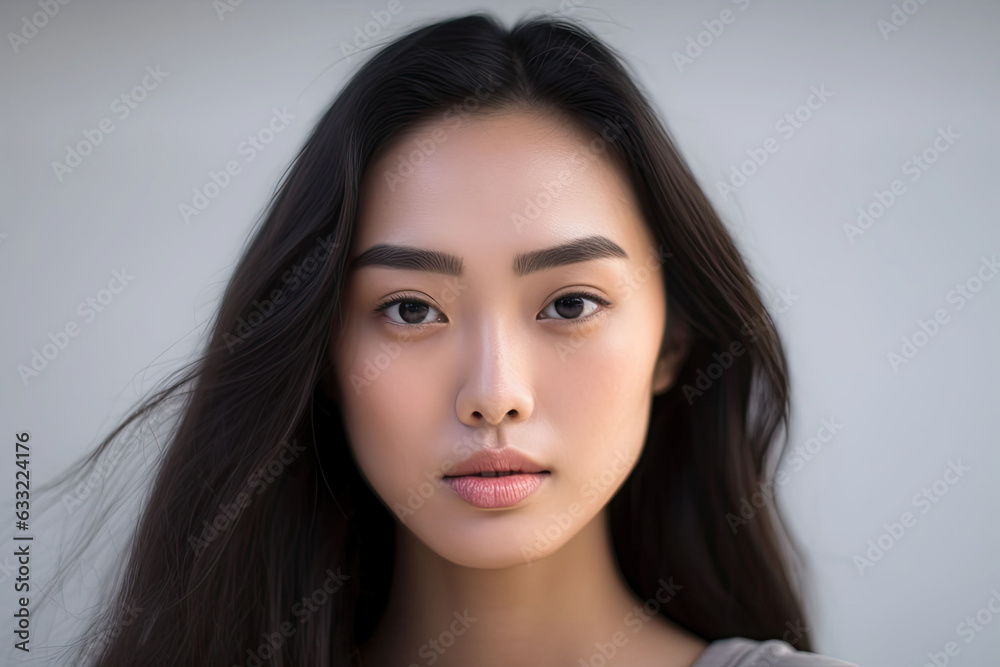 photograph of Asian women portrait, Beautiful young asian woman with clean fresh skin photograph of Asian women portrait, Beautiful young asian woman with clean fresh skin