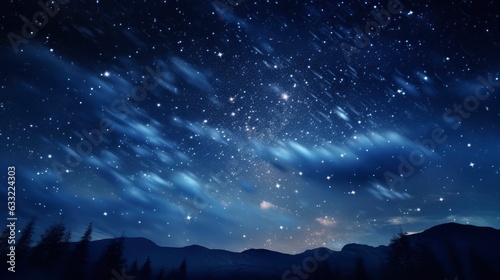 
Shooting stars in the night sky, 8k, qhd,