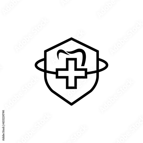 Dental care, treatment, medical dental, dentist home logo design. Professional creative and eye catching dental services logo and icon vector.
