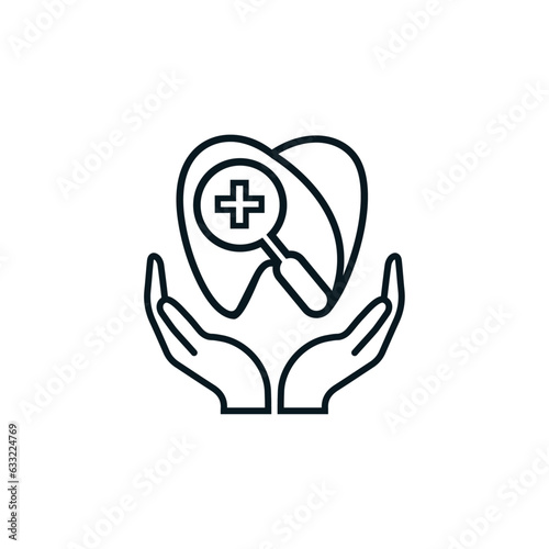 Dental care, treatment, medical dental, dentist home logo design. Professional creative and eye catching dental services logo and icon vector.