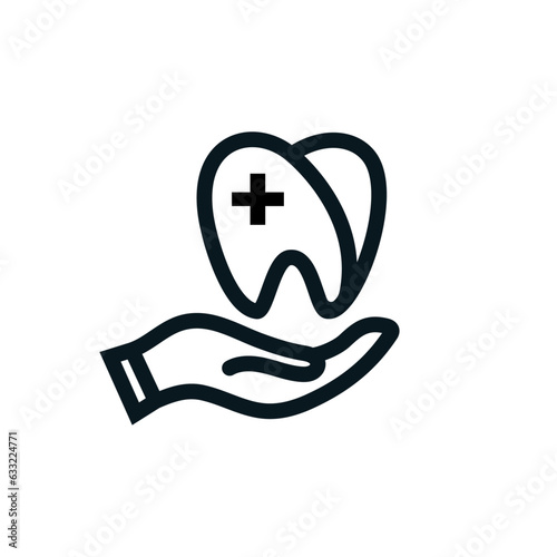 Dental care, treatment, medical dental, dentist home logo design. Professional creative and eye catching dental services logo and icon vector.