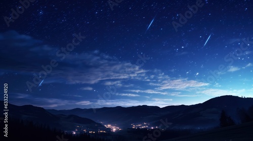  Shooting stars in the night sky, 8k, qhd, © Joel Valdez