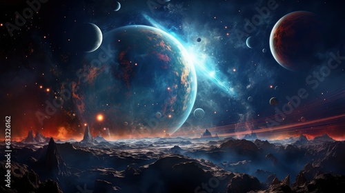 The best view of the galaxy, universes, solar systems, planets, parallel realities,