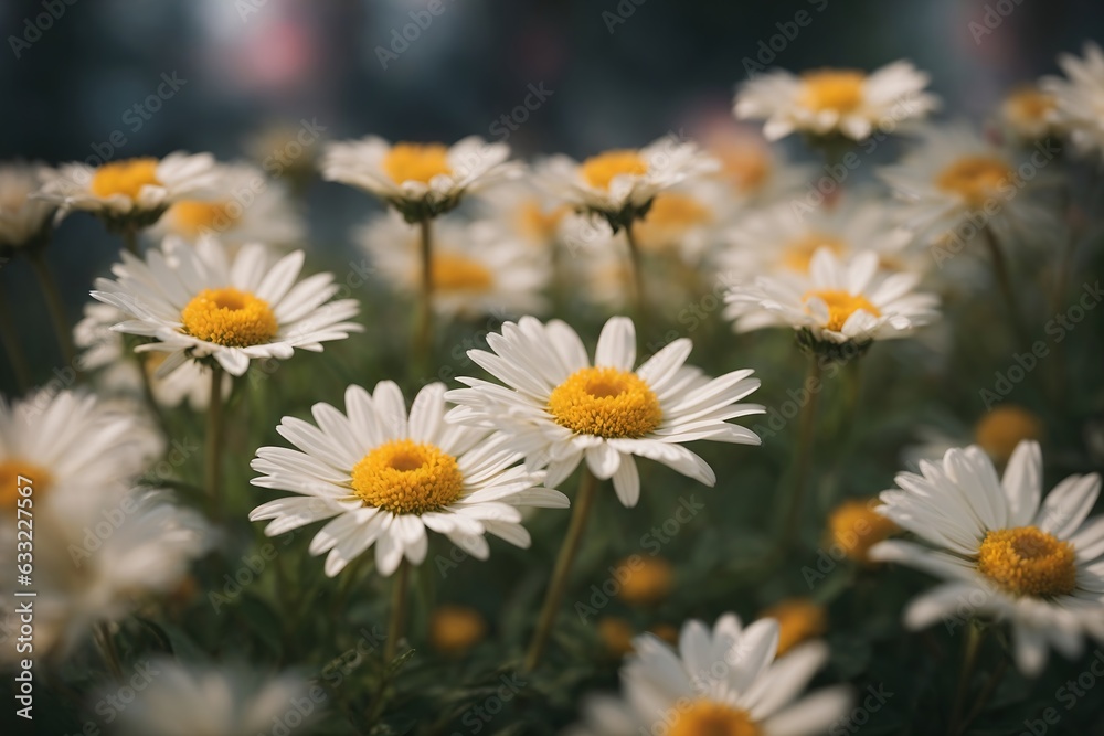 Most Beautiful Flower Daisies In A Garden