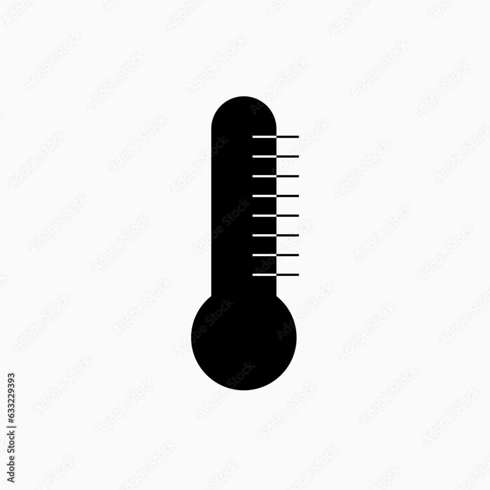 Thermometer Icon. Temperature Measurement, Medical Element Sign and Symbol - Vector Logo Template. Thermometer Icon. Temperature Measurement, Medical Element Sign and Symbol - Vector Logo Template.