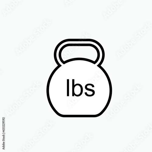 Weight Measurement Icon. Heaviness Symbol - Vector.    symbol