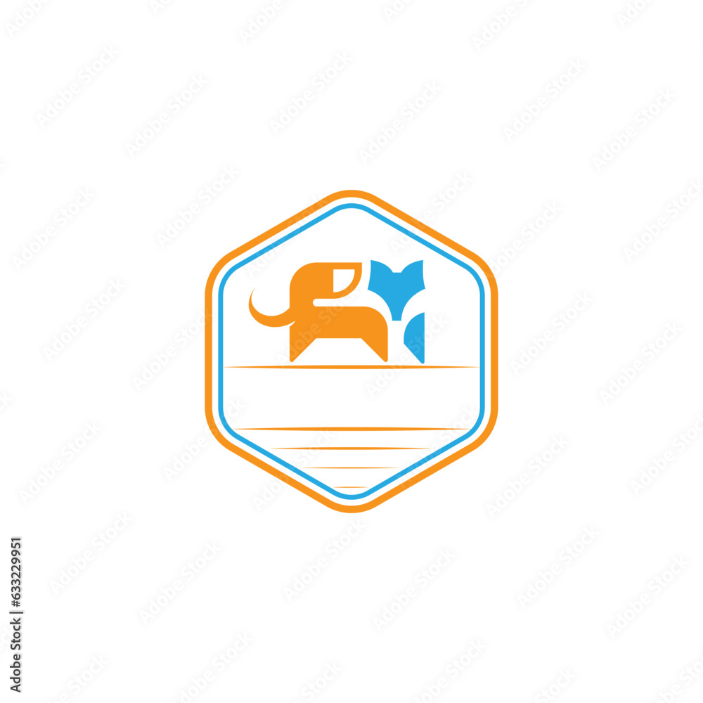 modern and cool fox and elephant logo design for company modern and cool fox and elephant logo design for company