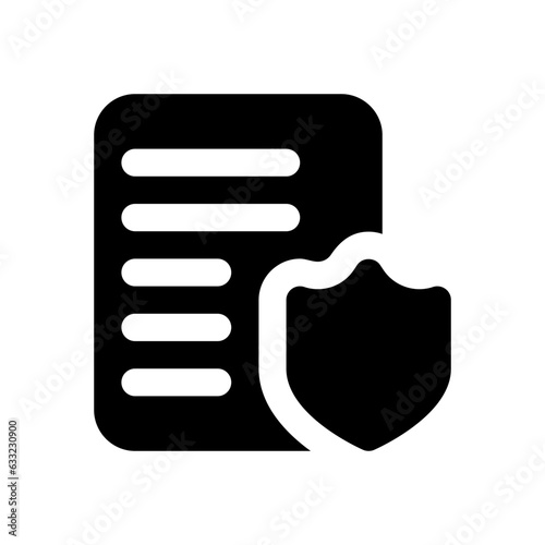 policy glyph icon