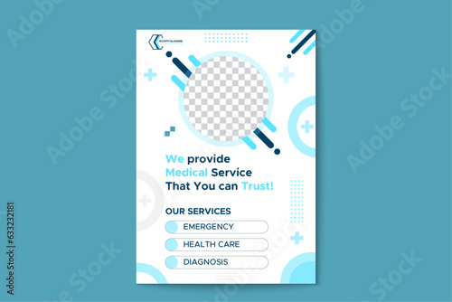 Medical geometric flyer template