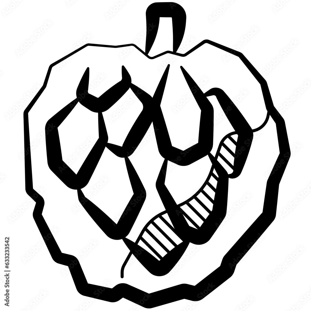 Custard Apple Icon Custard Apple Icon