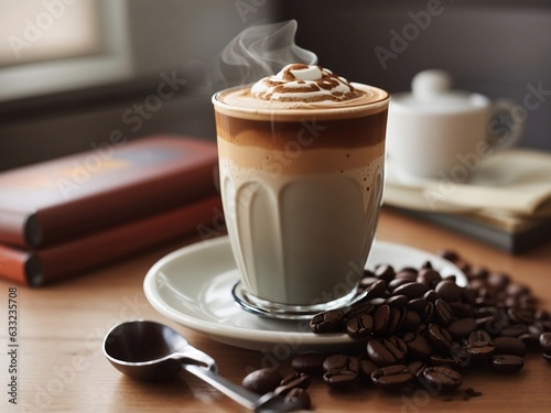 cup of coffee with chocolate