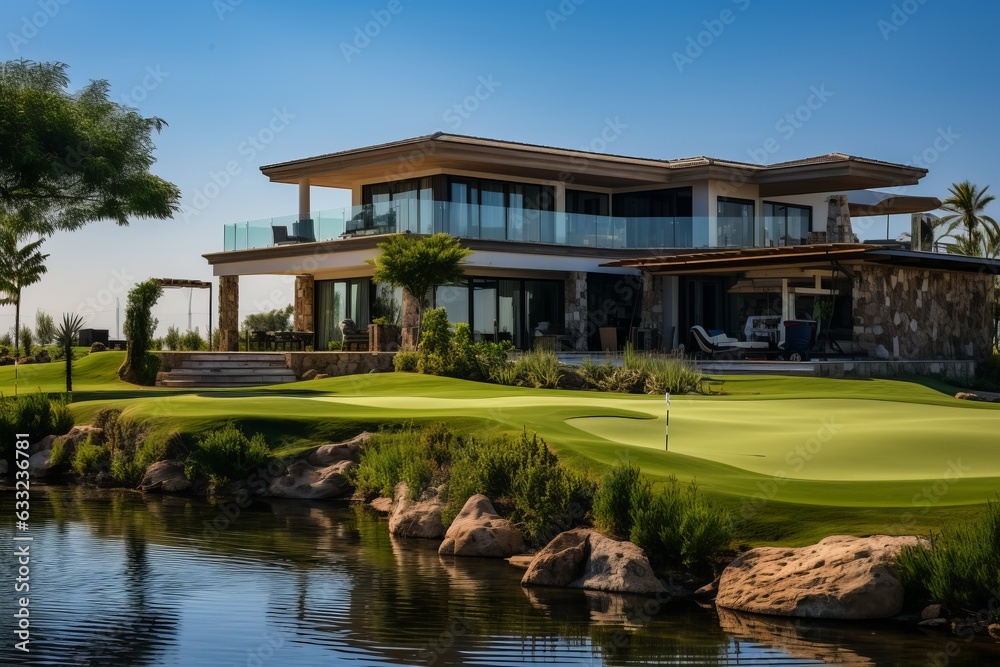 Villa With A Private Golf Course, Generative AI