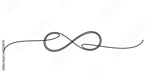 infinity line art style. element vector eps 10