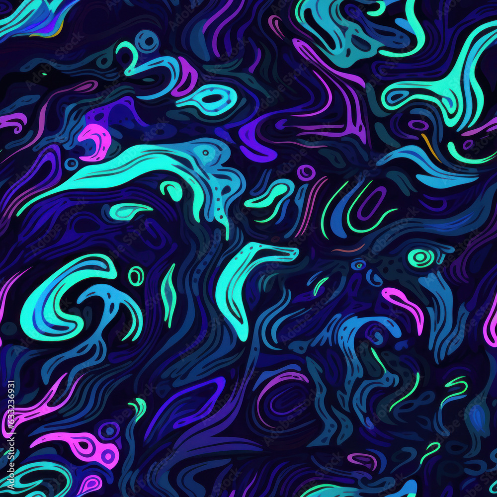 Fluid waves abstract seamless pattern Fluid waves abstract seamless pattern