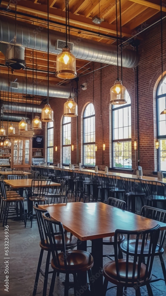 Naklejka premium interior of restaurant