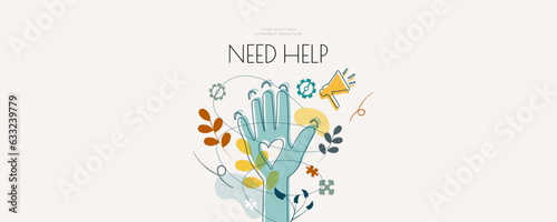 Need Help banner.