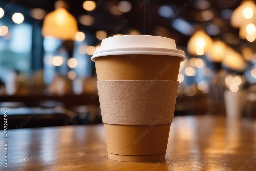 cup of coffee on the table cup of coffee on the table