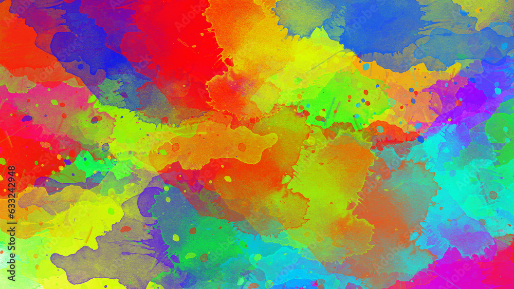 Watercolor paint brush stroke. ink splash transition. Abstract inkblot ...