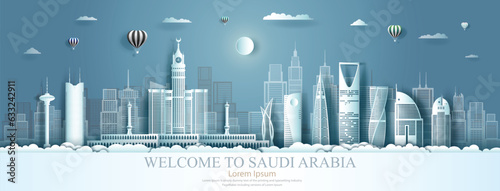 Saudi Arabia Landmark with Architecture Background