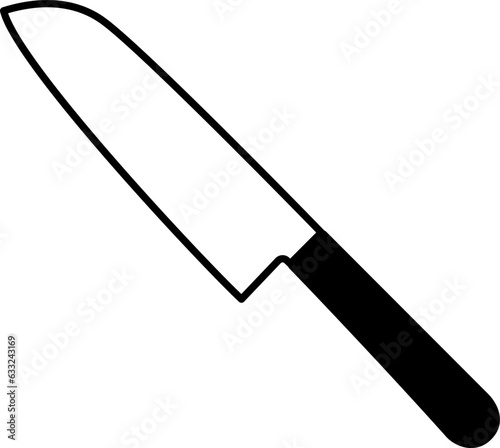 包丁のイラスト・アイコン（kitchen knife）