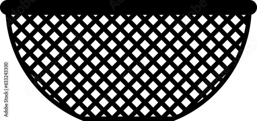 ザルのイラスト・アイコン（colander）