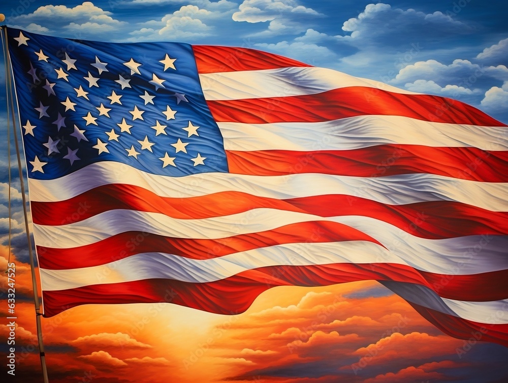 Fototapeta premium American independence day generative ai