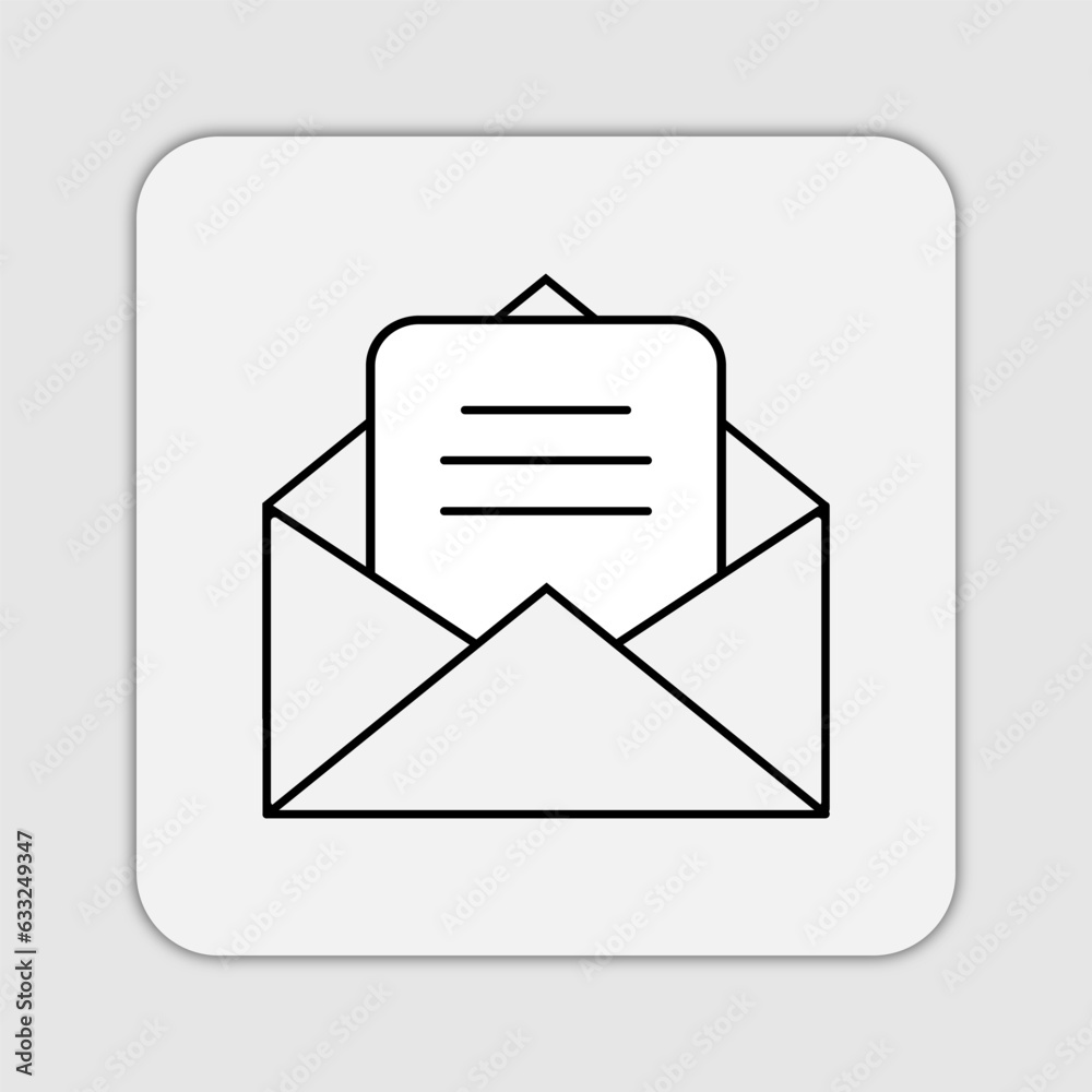 Email envelop with message icon design vector Email envelop with message icon design vector