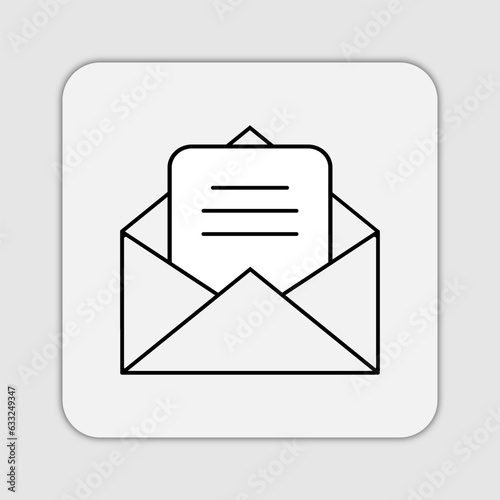 Email envelop with message icon design vector