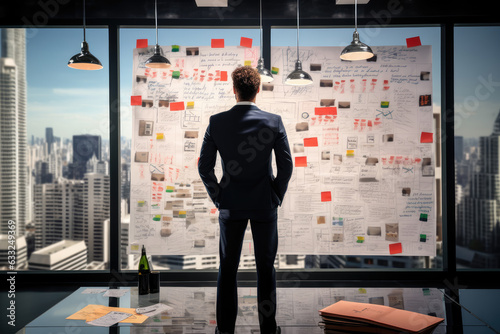 Masterminding Business Strategy Professional Planners at Whiteboard photo