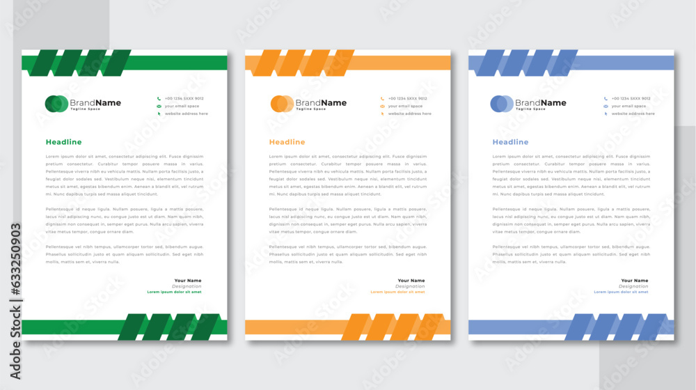 Letterhead Design Template 