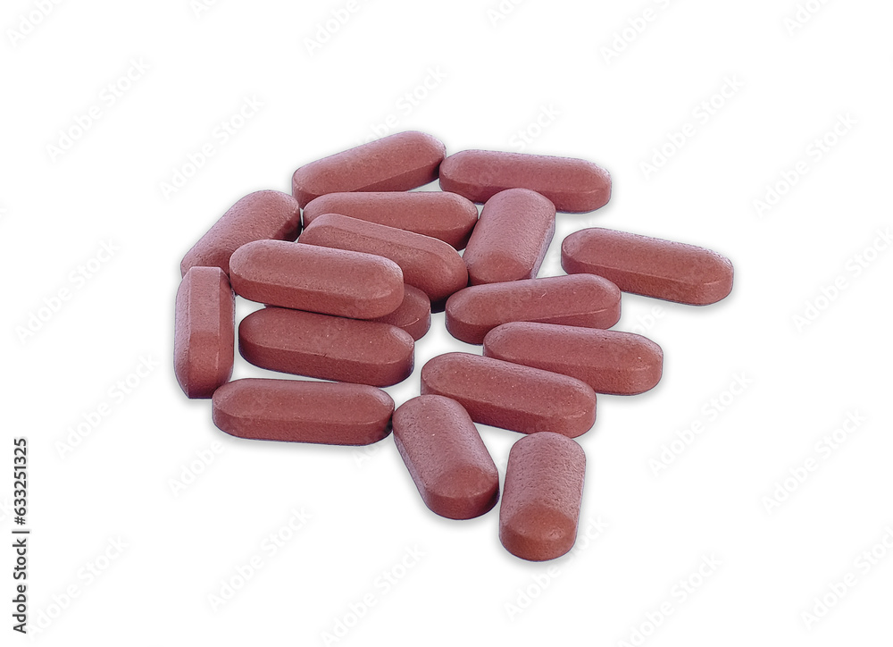 Medical pills tablet isolated on white background Medical pills tablet isolated on white background