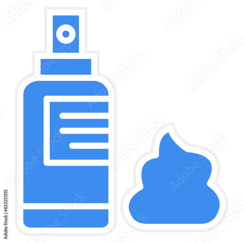 Vector Design Barber Foam Icon Style