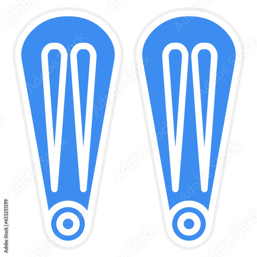 Vector Design Hair Pin Icon Style