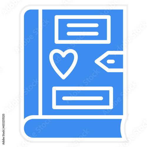 Vector Design Diary Icon Style