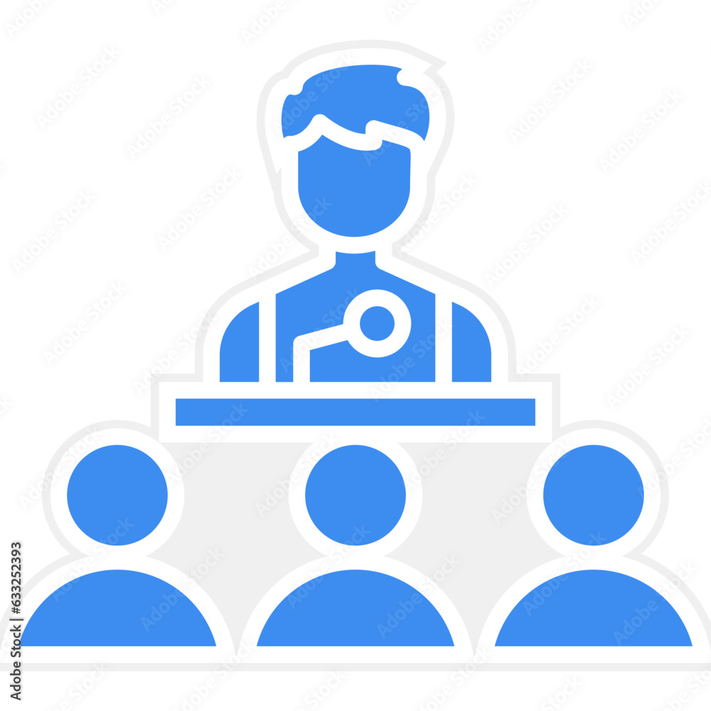 Obraz premium Vector Design Conference Icon Style