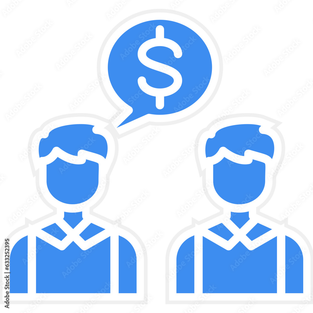 Vector Design Negotiation Icon Style Vector Design Negotiation Icon Style