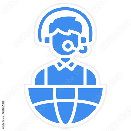 Vector Design Interpreter Icon Style