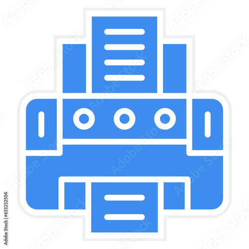 Vector Design Engineering Printer Icon Style