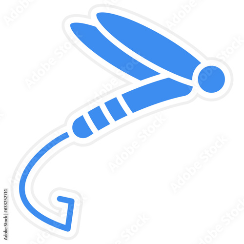 Vector Design Fly-Fishing Icon Style