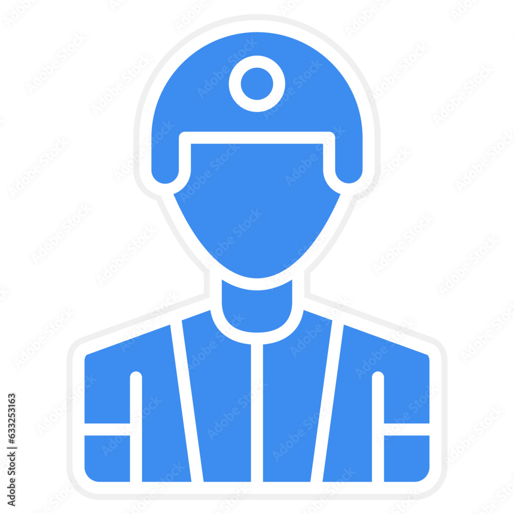 Vector Design Male Player Icon Style Vector Design Male Player Icon Style