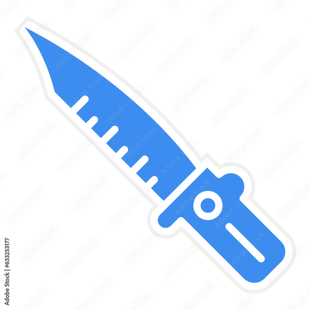 Vector Design Military Knife Icon Style Vector Design Military Knife Icon Style