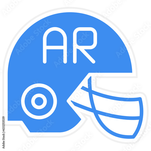 Vector Design Ar Helmet Icon Style