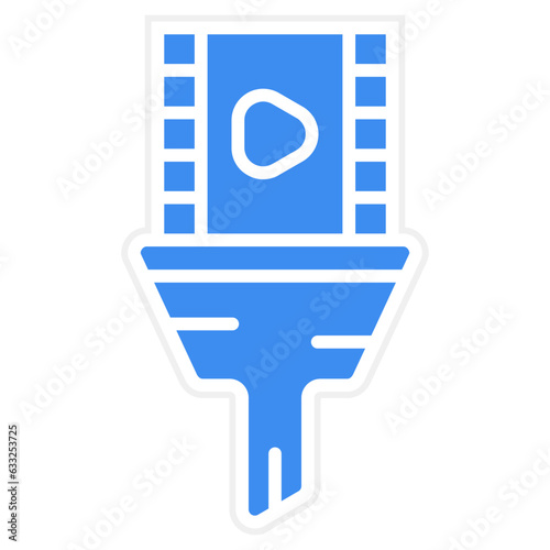 Vector Design Content Curation Icon Style
