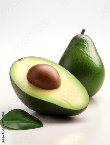 realistic 3d fruit avocado