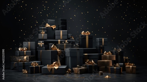 elegant dark background of black friday